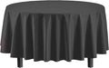 Exquisite Party Solids 12-Pack Premium Plastic Tablecloth 84in. Round Table by Exquisite