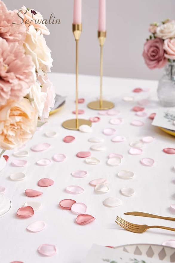 Serwalin 300Pcs Silk Rose Petals Flower Petals - Image 5