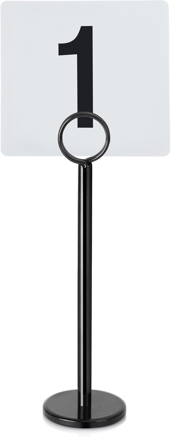 New Star Foodservice 27686 Ring Clip Table Number Card Holders, w/Number Cards - Image 4