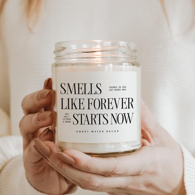 Sweet Water Decor Smells Like Forever Starts Now Candle, Wedding Candle - Image 2