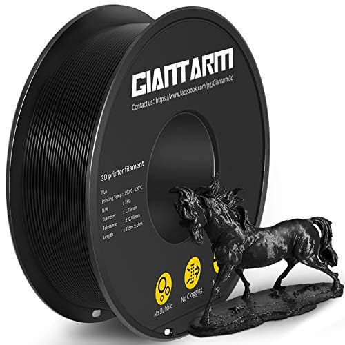 GIANTARM 3D Printer Filament, 1Kg Spool, 1.75mm Dimension Accuracy +/- 0.03mm by GIANTARM