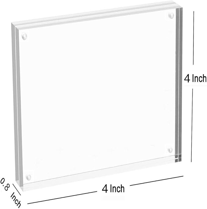 Magicool Premium Acrylic Photo Frame- Magnet Photo Frame -Double Sied Thick - Image 4