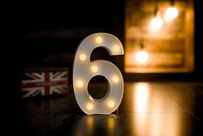 Foaky Decorative Led Marquee Light Up Number, Marquee Light Up Number Sign - Image 3