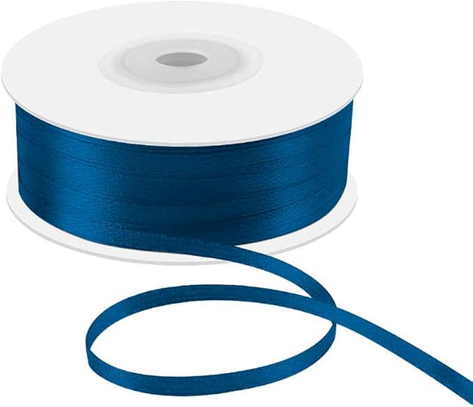 1/8" x 100 Yards Double Faced Satin Ribbon by Quhora