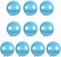 10 pcs Light Blue 4D balloon, 10 inch Foil Mylar Sphere Balloon by Beishida