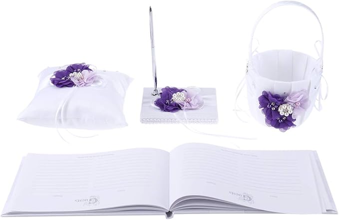 Toyvian 4pcs /Set Ring Bearer Pillow by Toyvian