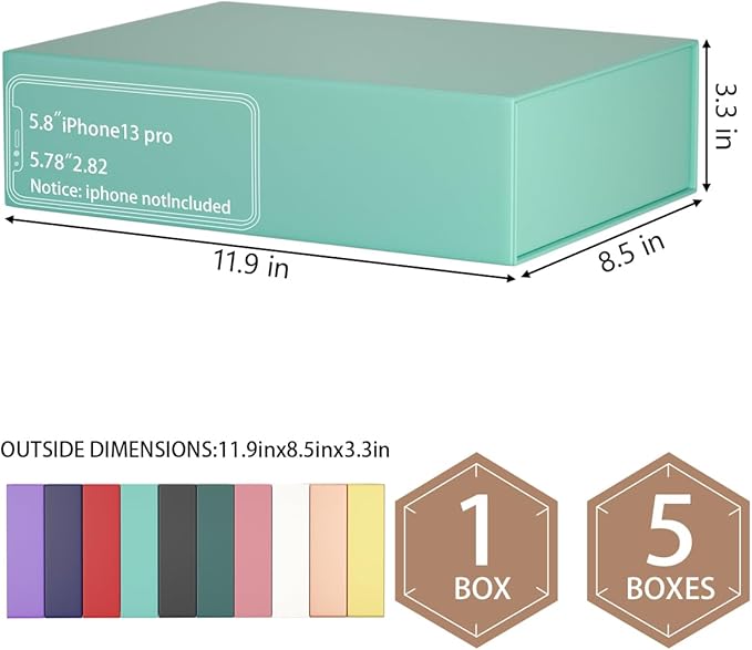 Gift Boxes 11.9" x 8.5" x 3.3" - Image 2