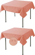 Fokitut 2 Pack Waterproof Square Tablecloth, 52x52 Inch, Stain Resistant and by BalsaCircle