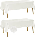 Fokitut 2 Pack Waterproof Rectangle Tablecloth, 60x102 Inch, Stain Resistant by BalsaCircle