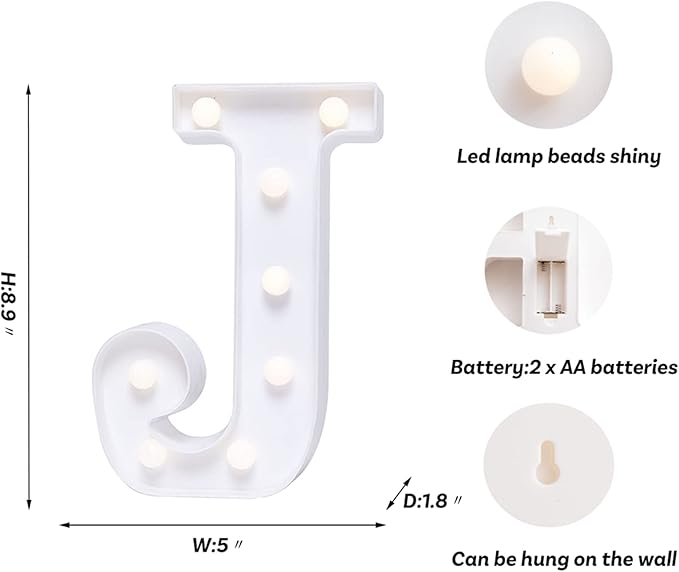 Foaky LED Letter Lights Sign Marquee Light Up Letters Sign - Image 2