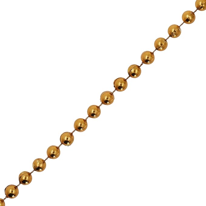 Mandala Crafts 6mm Faux Dark Gold Pearl Beads Roll - Image 2