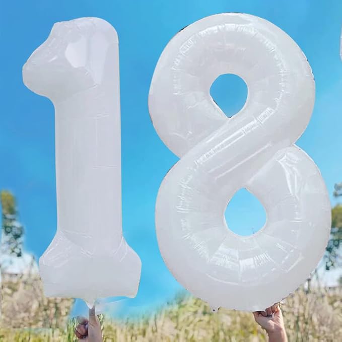 GOER Number 18 Balloons for 18th Birthday Sweet 18 Party Decorations, 42 Inch - Image 2