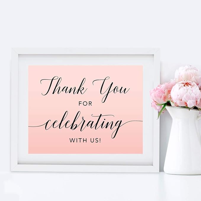 Andaz Press Blush Pink Rose Elegant Party Collection, 8.5x11-inch Unframed - Image 5