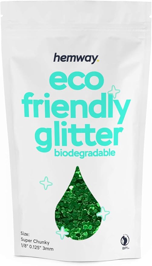 Hemway Eco Friendly Biodegradable Glitter 100g / 3.5oz Bio Cosmetic Safe by Hemway
