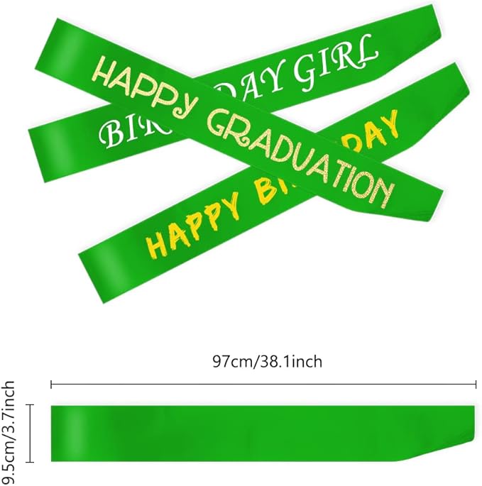 16 Pcs Sash Blank Satin Sash Green Sash Party, Bride To Be Sash, Plain Sash - Image 2