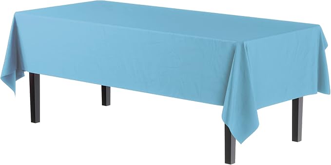 Exquisite *Premium* Sky Blue Table Cover 12 Pack - Image 2