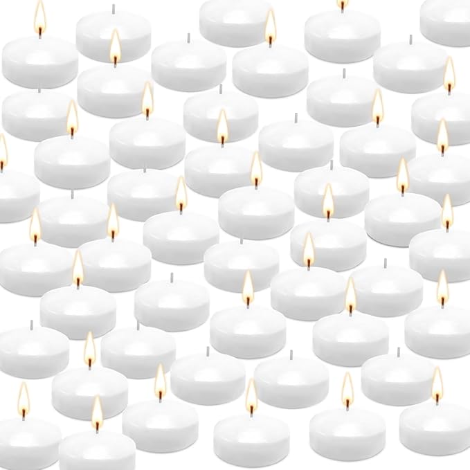 50 Floating Candles, Smoke-Free and odorless, Burning continuously - Image 2