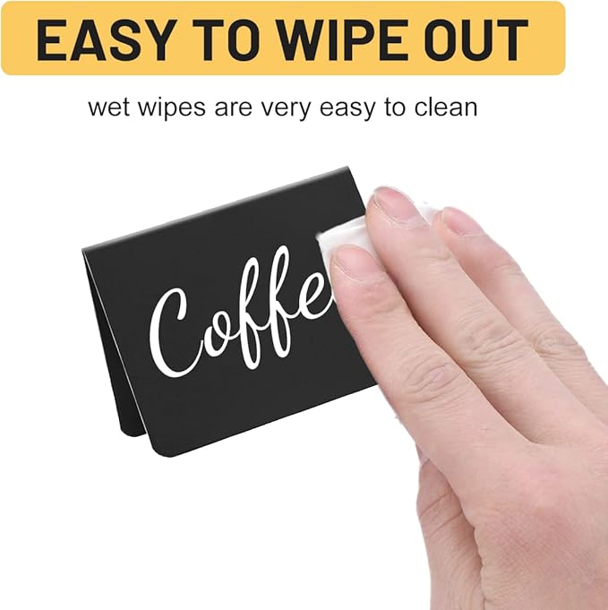 20Pcs V-Shaped Mini Chalkboard Signs - Image 5