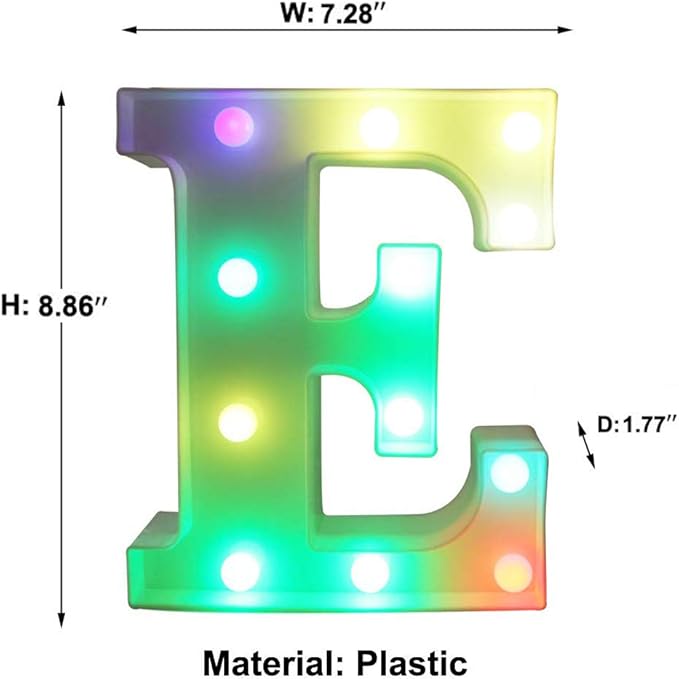 Pooqla Colorful LED Marquee Letter Lights - Image 5