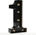 OYCBUZO Light Up Black Alphabet Marquee Number Sign LED Marquee Number Lights by OYCBUZO