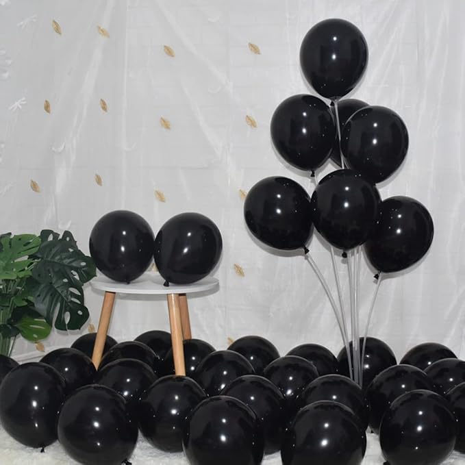 400 Pack Black Balloons, 5 Inch Black Latex Balloons Helium Balloons Party by BAOKUANHU