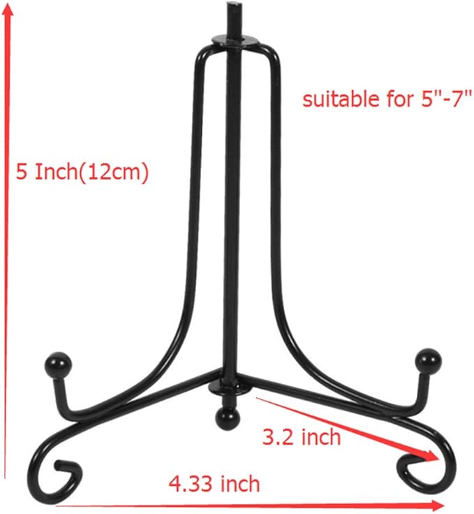 Iron Display Stand, Displays Picture Frames, Decorative Plates, Tablets and Art - Image 2