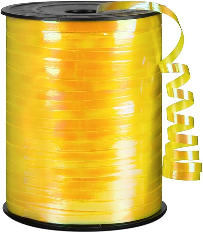 KMER LIFE Yellow Gradient Curling Ribbon, 1/5" Wide x 500 Yards Christmas by KMERLIFE