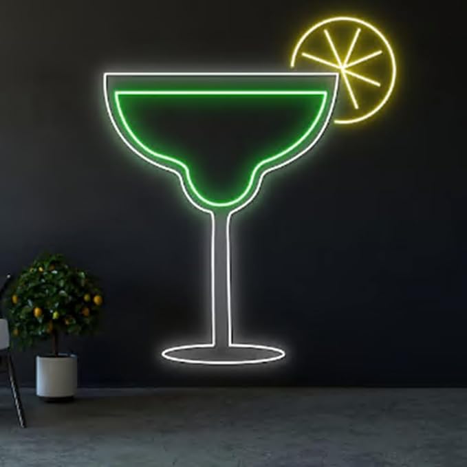 Margarita Cocktail Led Sign, Margaritas by BELISAMA