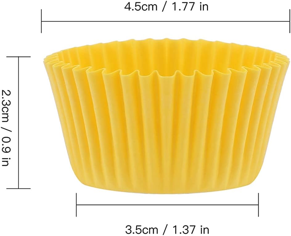 Gifbera Colored Mini Paper Cupcake Liners Vibrant Muffin Baking Cups 400-Count - Image 4