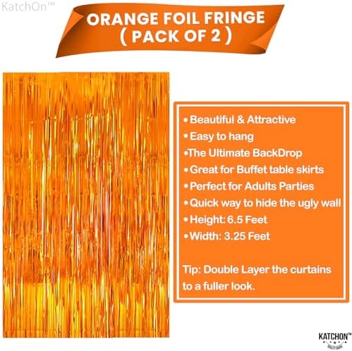 KatchOn, Basketball Party Decorations | Tinsel Backdrop - Image 4