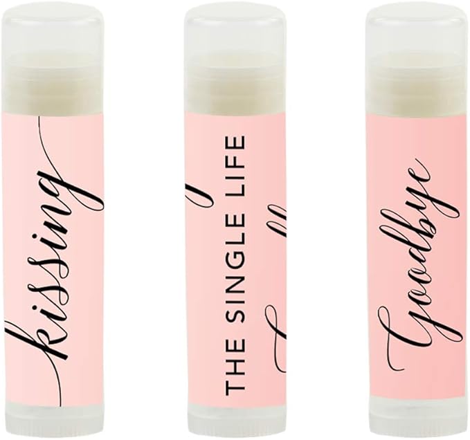 Andaz Press Blush Pink Rose Elegant Bridal Shower Engagement Party, Lip Balm - Image 2