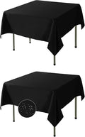 Fokitut 2 Pack Waterproof Square Tablecloth, 70x70 Inch, Stain Resistant and by BalsaCircle