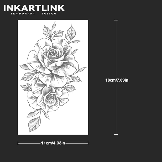INKARTLINK Tattoo Tech, 2 Sheets Extra Large Semi Permanent Tattoo, Adult Art - Image 3