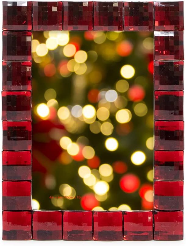 Isaac Jacobs Decorative Sparkling Jewel Picture Frame, Photo Display & Home - Image 2