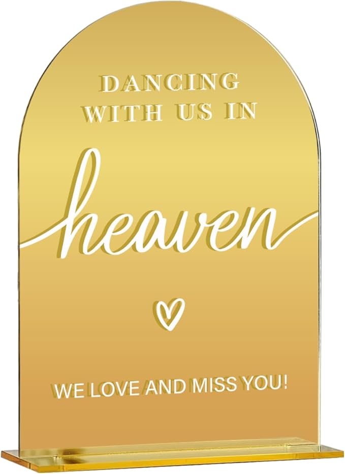 Acrylic Wedding Sign, Bridal Shower Decorations, Dancing by KongMoTree