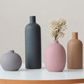 Modern Ceramic Vase Set, Neutral Colors, Decorative Vases by Vaurcesavase