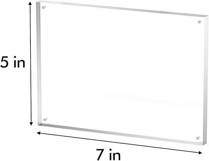 5x7 Acrylic Picture Frame 1 Pack, Desktop Display Decor Gift - Image 3