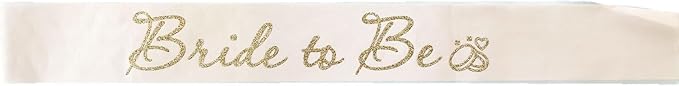 Rose Gold Bride to Be Sash for Bridal Shower Bachelorette Party Wedding Hen - Image 2