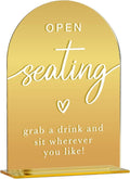 Acrylic Wedding Sign, Bridal Shower Decorations, Open Seating Sign by KongMoTree