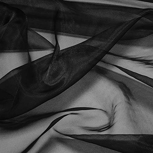 VDS Black Organza Fabric, 35 Yards Continuous, 45” Wide, Wedding Party - Image 9