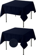 Fokitut 2 Pack Waterproof Square Tablecloth, 70x70 Inch, Stain Resistant and by BalsaCircle