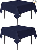 sancua Square Tablecloths 70x70 Inch, 2 Pack by sancua