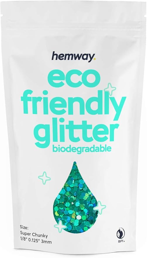 Hemway Eco Friendly Biodegradable Glitter 100g / 3.5oz Bio Cosmetic Safe by Hemway
