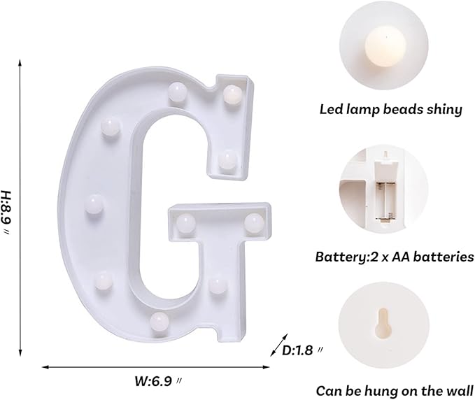 Foaky LED Letter Lights Sign Marquee Light Up Letters Sign - Image 3