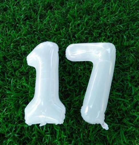 White Number 7 Birthday Balloon 40 Inch, Digital Balloons - Image 5