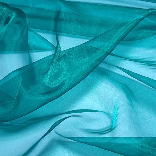 VDS Light Teal Organza Fabric, 60 Yards Continuous, 45” Wide, Wedding Party - Image 8