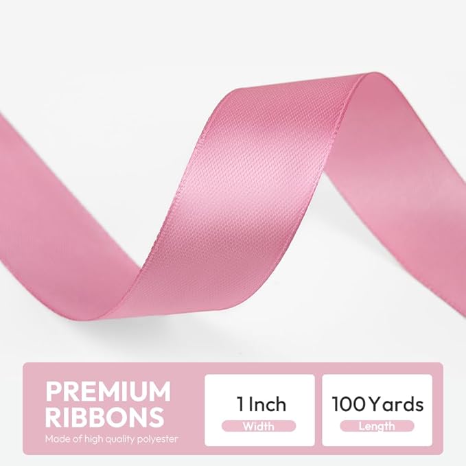 1" x 100 Yards Satin Ribbon - Image 2