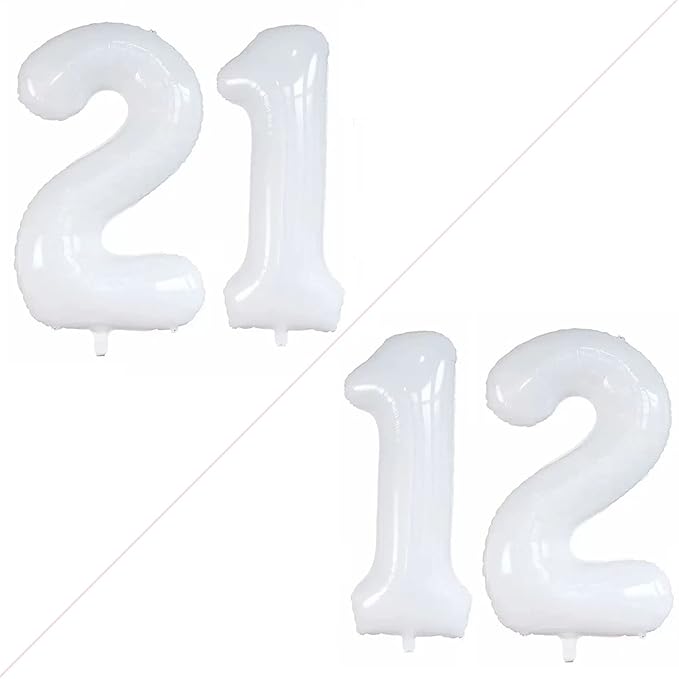 GOER Number 12 Balloons for 12th Birthday Sweet 12 Party Decorations, 42 Inch by GOER