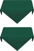 2 Pack Small Square Table Cloth 24X24 Inch Green Tablecloth Washable Polyester by mylacerhome