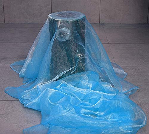VDS Blue Organza Fabric, 10 Yards Continuous, 45” Wide, Wedding Party - Image 7